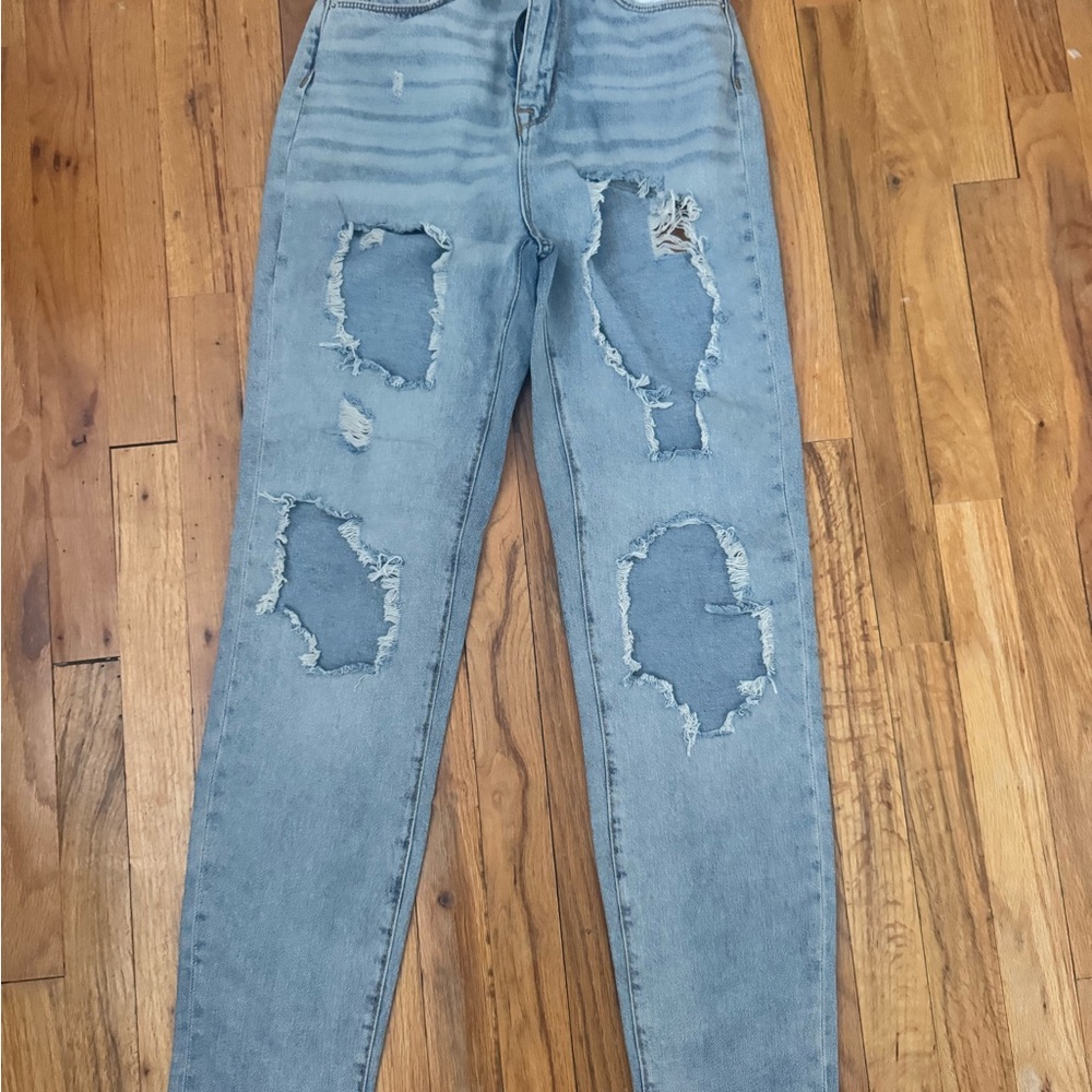 BDG Light Blue Distressed Boyfriend Jeans
